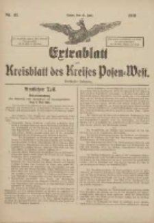 Extrablatt zum Kreisblatt des Kreises Posen-West 1918.06.15 Jg.30 Nr45