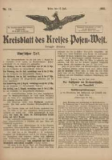 Kreisblatt des Kreises Posen-West 1918.07.17 Jg.30 Nr54