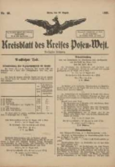 Kreisblatt des Kreises Posen-West 1918.08.28 Jg.30 Nr66