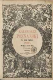 Kalendarz poznański na rok pański 1866 mający dni 365; z drzeworytami R.13
