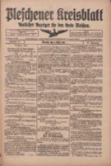 Pleschener Kreisblatt: Amtliches Anzeiger für den Kreis Pleschen 1918.03.02 Jg.66 Nr18