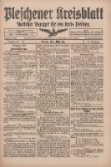 Pleschener Kreisblatt: Amtliches Anzeiger für den Kreis Pleschen 1918.03.09 Jg.66 Nr20
