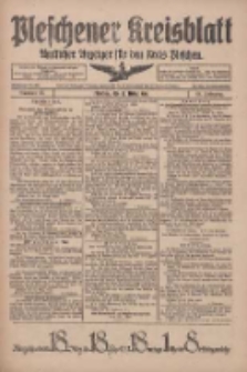 Pleschener Kreisblatt: Amtliches Anzeiger für den Kreis Pleschen 1918.03.20 Jg.66 Nr23