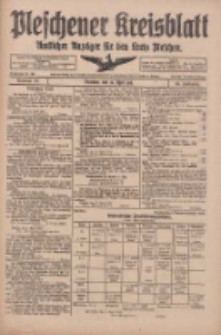 Pleschener Kreisblatt: Amtliches Anzeiger für den Kreis Pleschen 1918.04.24 Jg.66 Nr33