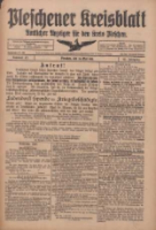 Pleschener Kreisblatt: Amtliches Anzeiger für den Kreis Pleschen 1918.05.25 Jg.66 Nr42