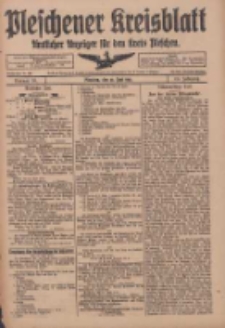 Pleschener Kreisblatt: Amtliches Anzeiger für den Kreis Pleschen 1918.06.22 Jg.66 Nr50