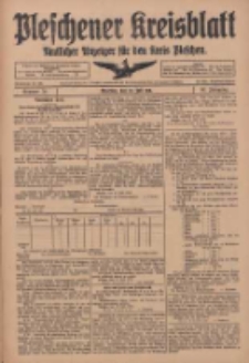 Pleschener Kreisblatt: Amtliches Anzeiger für den Kreis Pleschen 1918.07.20 Jg.66 Nr58