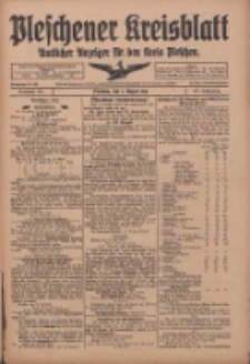 Pleschener Kreisblatt: Amtliches Anzeiger für den Kreis Pleschen 1918.08.03 Jg.66 Nr62