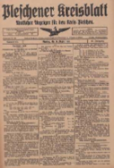 Pleschener Kreisblatt: Amtliches Anzeiger für den Kreis Pleschen 1918.08.24 Jg.66 Nr68