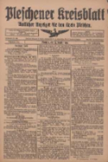 Pleschener Kreisblatt: Amtliches Anzeiger für den Kreis Pleschen 1918.10.26 Jg.66 Nr86