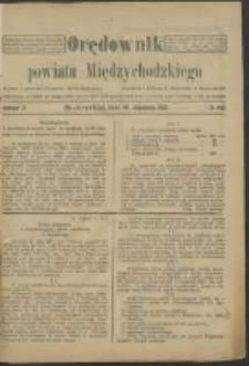 Orędownik Powiatu Międzychodzkiego 14 stycznia 1922 Nr 3