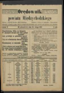 Orędownik Powiatu Międzychodzkiego 18 lutego 1922 Nr 11