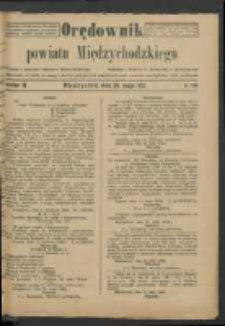 Orędownik Powiatu Międzychodzkiego 20 maja 1922 Nr 31