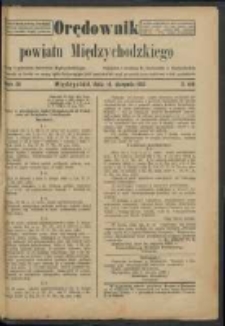 Orędownik Powiatu Międzychodzkiego 19 sierpnia 1922 Nr 50