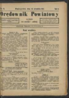 Orędownik Powiatu Międzychodzkiego 20 września 1922 Nr 57