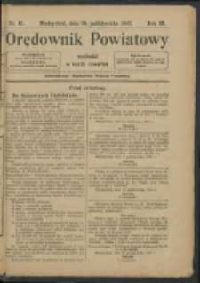 Orędownik Powiatu Międzychodzkiego 19 października 1922 Nr 61