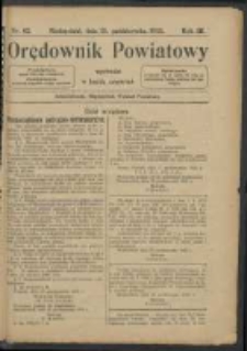 Orędownik Powiatu Międzychodzkiego 25 października 1922 Nr 62