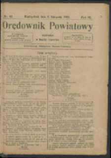Orędownik Powiatu Międzychodzkiego 2 listopada 1922 Nr 63
