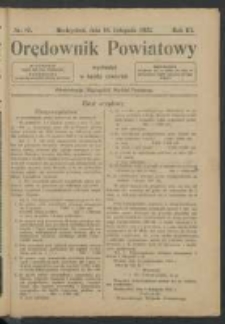 Orędownik Powiatu Międzychodzkiego 16 listopada 1922 Nr 65