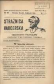 Strażnica Harcerska 1936 wrzesień/październik R.8 Nr7-8