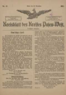 Kreisblatt des Kreises Posen-West 1918.11.20 Jg.30 Nr87