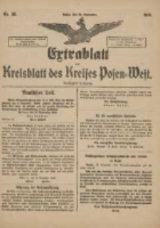 Extrablatt zum Kreisblatt des Kreises Posen-West 1918.11.23 Jg.30 Nr88
