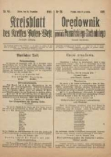 Kreisblatt des Kreises Posen-West=Orędownik powiatu Poznańskiego-Zachodniego 1918.12.31 Jg.30 Nr95