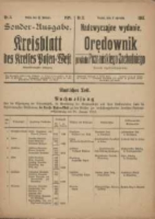 Kreisblatt des Kreises Posen-West=Orędownik powiatu Poznańskiego-Zachodniego 1919.01.11 Jg.31 Nr3 Sonderausgabe