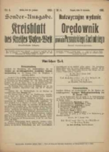 Kreisblatt des Kreises Posen-West=Orędownik powiatu Poznańskiego-Zachodniego 1919.01.18 Jg.31 Nr4 Sonderausgabe