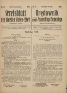 Kreisblatt des Kreises Posen-West=Orędownik powiatu Poznańskiego-Zachodniego 1919.02.27 Jg.31 Nr12