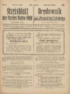 Kreisblatt des Kreises Posen-West=Orędownik powiatu Poznańskiego-Zachodniego 1919.04.03 Jg.31 Nr17