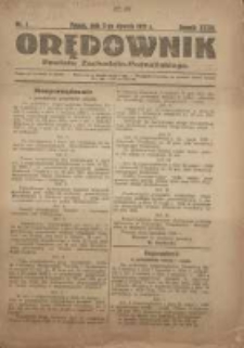 Orędownik Powiatu Zachodnio-Poznańskiego 1921.01.02 R.33 Nr1