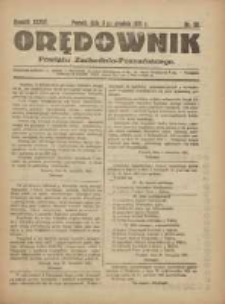 Orędownik Powiatu Zachodnio-Poznańskiego 1921.12.03 R.34 Nr38