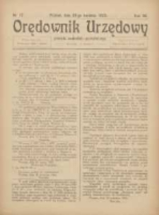 Orędownik Urzędowy Powiatu Zachodnio-Poznańskiego 1923.04.26 R.36 Nr17