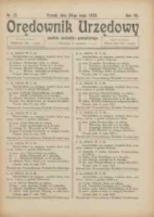 Orędownik Urzędowy Powiatu Zachodnio-Poznańskiego 1923.05.24 R.36 Nr21