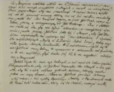 Fragment listu Kajetana Wincentego Kielisińskiego do Celestyny z Zamoyskich Działyńskiej z 09.01.1847