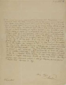 List Kajetana Wincentego Kielisińskiego do Jadwigi Działyńskiej z 01.07.1848
