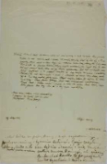List Kajetana Wincentego Kielisińskiego do Jadwigi Działyńskiej z 29.11.1848
