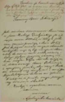 List Apolonii Kielisińskiej z Gostyńskich do Józefa Szlagowskiego z 19.04.1870