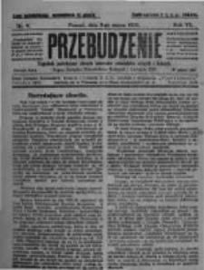 Przebudzenie: tygodnik poświęcony obronie interesów robotników rolnych i leśnych. Organ Związku Robotników Rolnych i Leśnych ZZP. 1925.03.05 R.7 Nr9