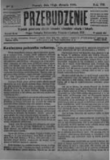 Przebudzenie: tygodnik poświęcony obronie interesów robotników rolnych i leśnych. Organ Związku Robotników Rolnych i Leśnych ZZP. 1926.01.14 R.8 Nr2