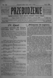 Przebudzenie: tygodnik poświęcony obronie interesów robotników rolnych i leśnych. Organ Związku Robotników Rolnych i Leśnych ZZP. 1926.05.06 R.8 Nr18