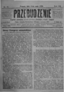 Przebudzenie: tygodnik poświęcony obronie interesów robotników rolnych i leśnych. Organ Związku Robotników Rolnych i Leśnych ZZP. 1926.05.13 R.8 Nr19