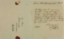 List Józefa Lissnera, antykwariusza i księgarza w Poznaniu, do Kajetana Wincentego Kielisińskiego z 24.03.1842