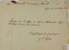 List Józefa Lissnera, antykwariusza i księgarza w Poznaniu, do Kajetana Wincentego Kielisińskiego z 10.06.1842