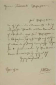 List Józefa Lissnera, antykwariusza i księgarza w Poznaniu, do Kajetana Wincentego Kielisińskiego z 10.08.1844