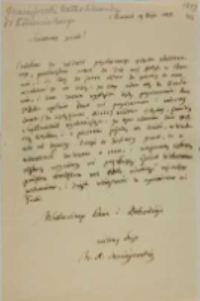 List Wacława Aleksandra Maciejowskiego do Kajetana Wincentego Kielisińskiego z 19.05.1847