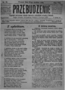 Przebudzenie: tygodnik poświęcony obronie interesów robotników rolnych i leśnych. Organ Związku Robotników Rolnych i Leśnych ZZP. 1926.12.23 R.8 Nr51
