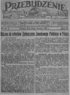 Przebudzenie: tygodnik poświęcony obronie interesów robotników rolnych i leśnych. Organ Związku Robotników Rolnych i Leśnych ZZP. 1927.06.16 R.9 Nr24