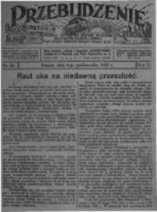 Przebudzenie: tygodnik poświęcony obronie interesów robotników rolnych i leśnych. Organ Związku Robotników Rolnych i Leśnych ZZP. 1927.10.06 R.9 Nr40